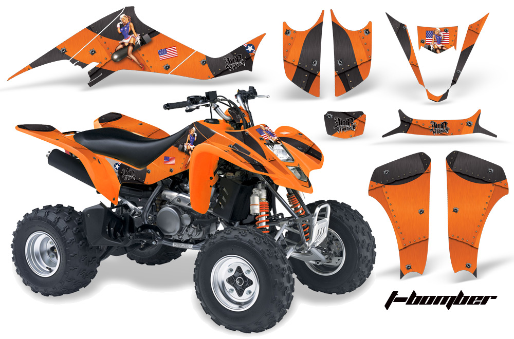 Kawasaki KFX 400 03-08 Graphics TBomber Orange